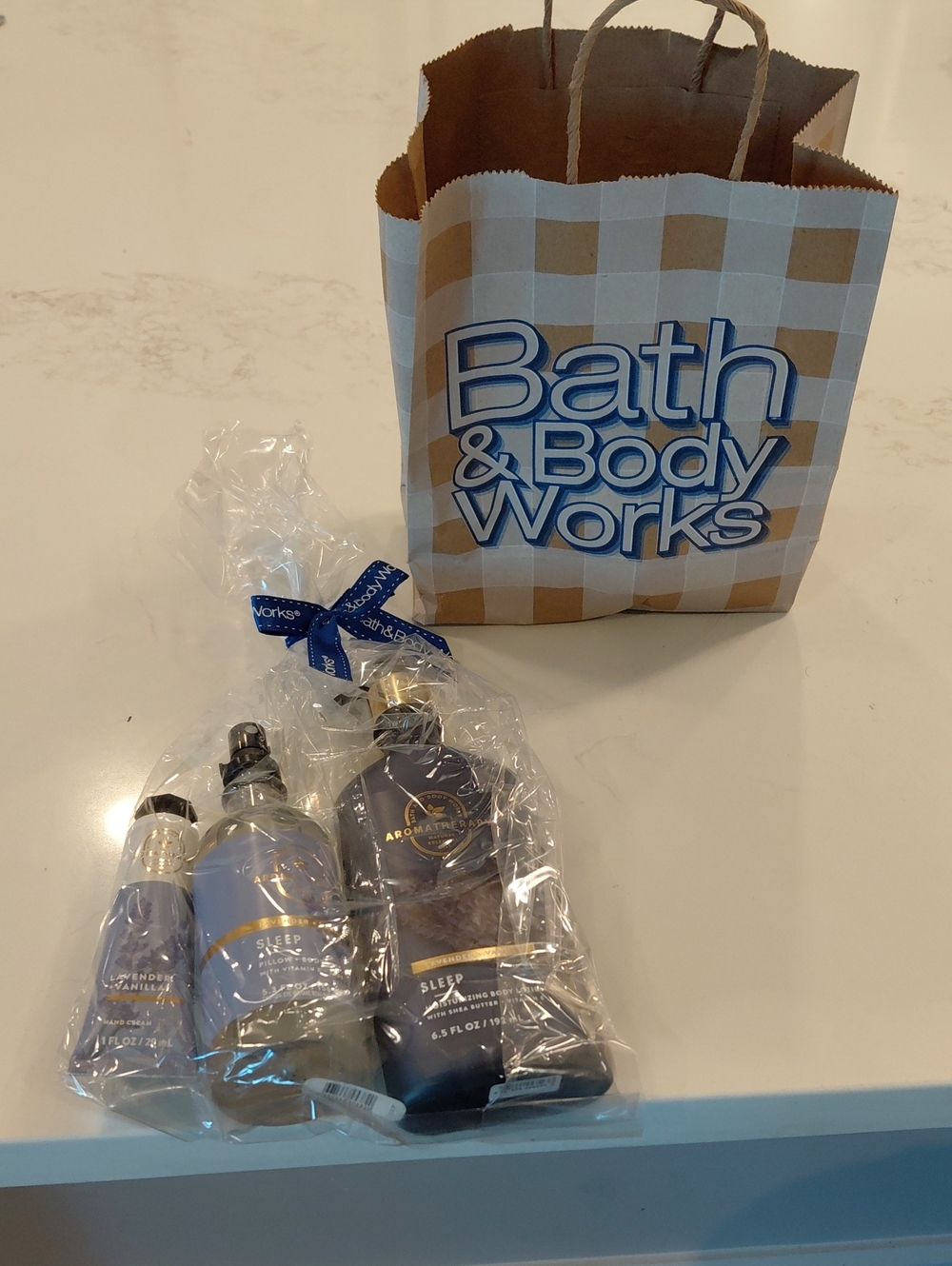 3 PieceBath & Body Works Lavender Vanilla Sleep Body Care Set.